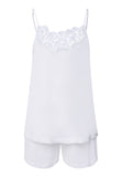 Liz Cotton Short Pajama Set | White 74797-101
