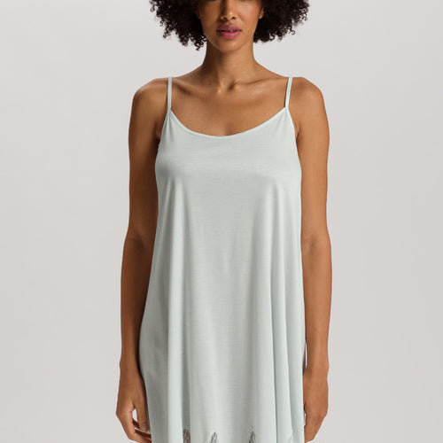 Melia Scalloped Lace Spaghetti Chemise 95cm | Ice Flow 74801-2577