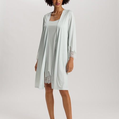 Melia Scalloped Lace Spaghetti Chemise 95cm | Ice Flow 74801-2577