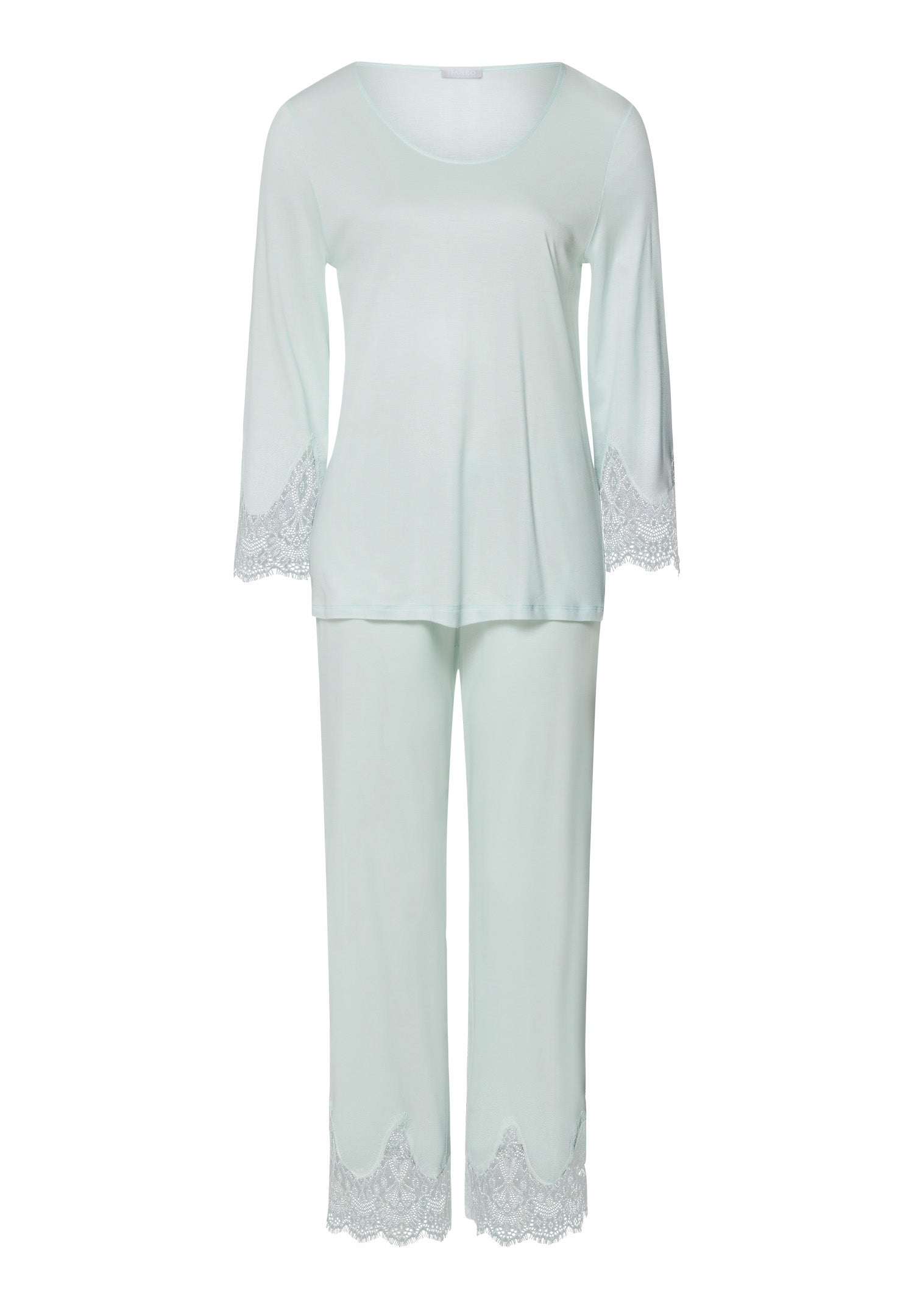 Melia Scalloped Lace Pajama Set | Ice Flow 74803-2577