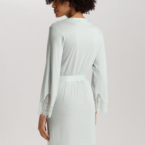 Melia Scalloped Lace Robe 100cm | Ice Flow 74804-2577