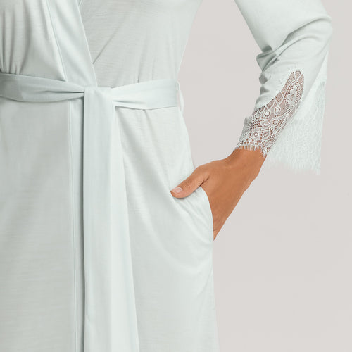Melia Scalloped Lace Robe 100cm | Ice Flow 74804-2577