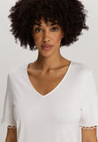 Anouk V-Neck Cotton Nightgown | Off White 74808-102