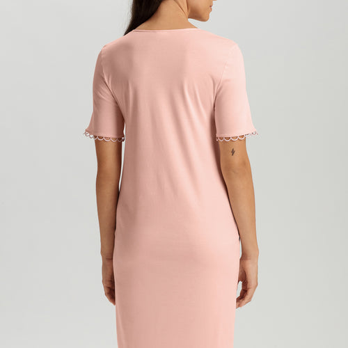 Anouk V-Neck Cotton Nightgown | Pink Blaze 74808-2340