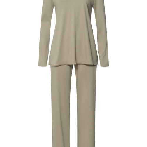 Cotton Silk V-Neck Cotton Pajama Set | Silver Sage 74816-2651