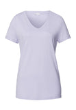 Sleep And Lounge Relaxed V-Neck Top | Purple Heather 74842-2474