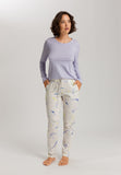 Sleep And Lounge Relaxed Round Neck Top | Purple Heather 74844-2474