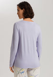 Sleep And Lounge Relaxed Round Neck Top | Purple Heather 74844-2474