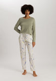 Sleep And Lounge Relaxed Round Neck Top | Crystal Green 74844-2732