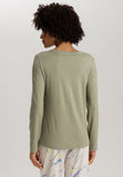 Sleep And Lounge Relaxed Round Neck Top | Crystal Green 74844-2732