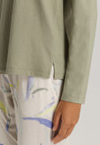 Sleep And Lounge Relaxed Round Neck Top | Crystal Green 74844-2732
