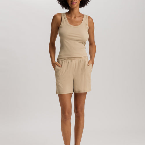 Sleep And Lounge Cotton Rib Shorts | Iced Cappuccino 74856-2846