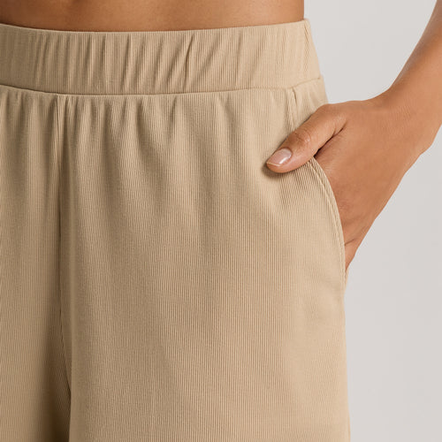 Sleep And Lounge Cotton Rib Shorts | Iced Cappuccino 74856-2846