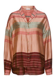 74858 Hannah Long Sleeve Shirt - 2166 Earth Tanned Stripe