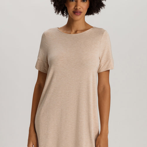 Natural Elegance Short Sleeve Nightdress 90cm | Black/Aqua 74949-3012