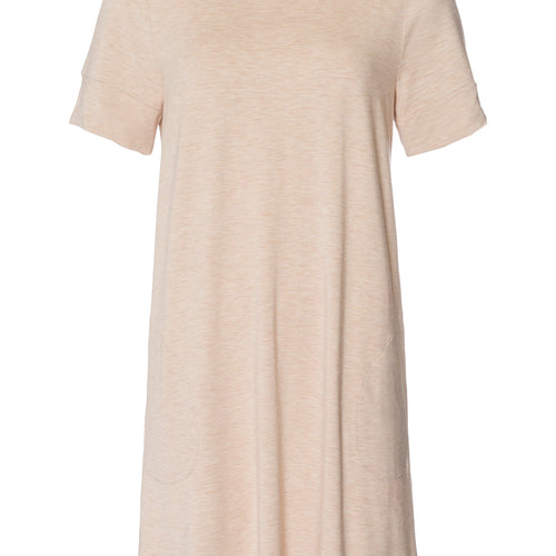 Natural Elegance Short Sleeve Nightdress 90cm | Black/Aqua 74949-3012