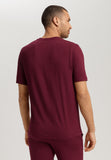 Casuals Soft V-Neck T-Shirt | Carbernet Melange 75035-3045