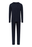 75097 Night & Day L/Slv Henley Pajama - 1610 Deep Navy