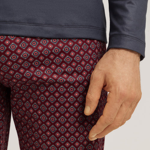 Night And Day Cotton Pajama Set | Red Gems Print 75111-3036