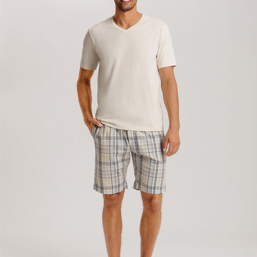 Night And Day Short Woven Pant | Gentle Check 75117-3018