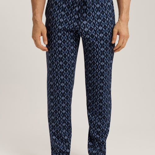 Night And Day Knit Lounge Pant | Blue Diamonds 75216-3023