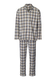 Cozy Comfort Cotton Flannel Button Front Pajama Set | Cardamom Check 75724-3042