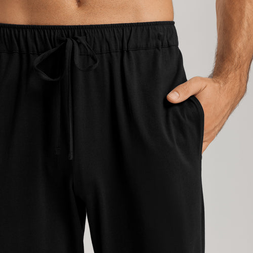 Night And Day Cotton Drawstring Pants | Black 75751-019