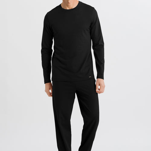 Night And Day Cotton Drawstring Pants | Black 75751-019