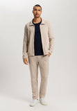 Cozy Living Organic Cotton Zip-Up Jacket | Camel Melange 75818-2895
