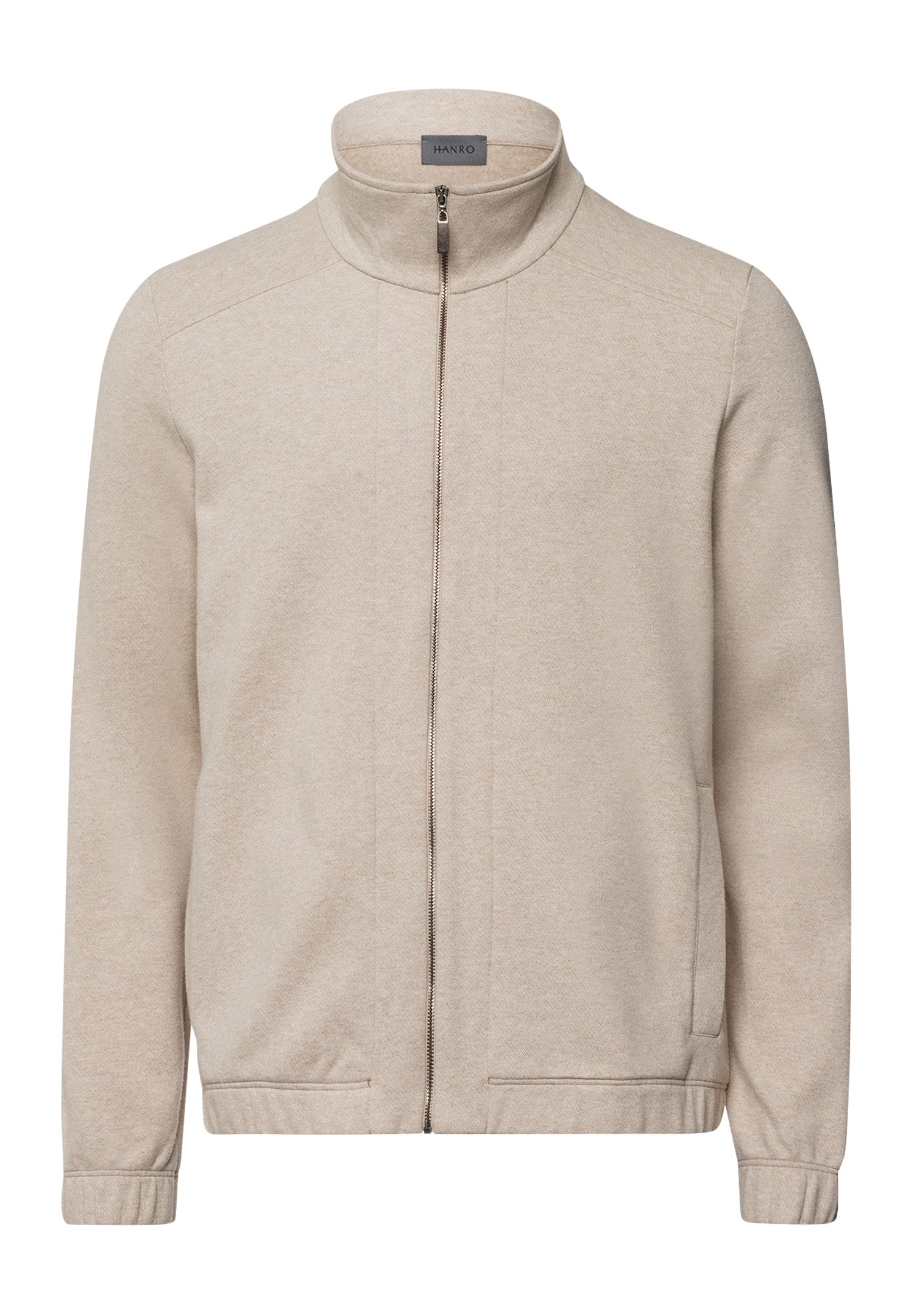 Cozy Living Organic Cotton Zip-Up Jacket | Camel Melange 75818-2895