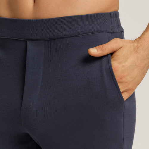 Travelwear Cotton Rib Polo Collar Pullover | Ombre Blue 75858-2635