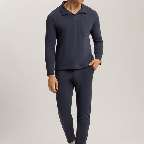 Travelwear Cotton Rib Pants | Ombre Blue 75860-2635