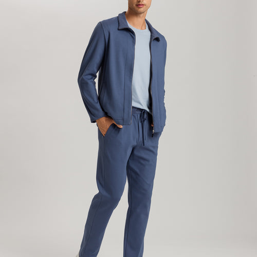 Smartwear Cotton Drawstring Lounge Pants | Vintage Indigo 75936-2617