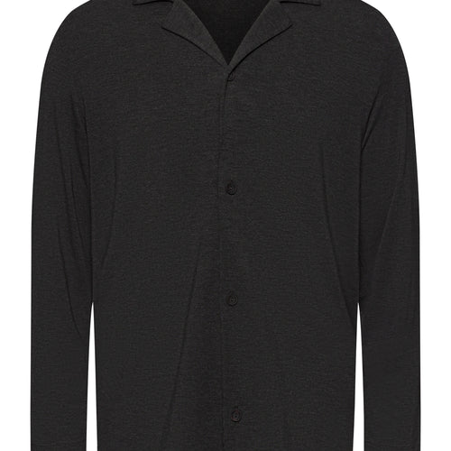75991 Casuals Long Sleeve Button Front Shirt - 996 Caviar