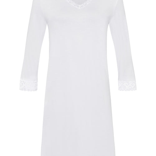 77162 Moments 3/4 Slv Nightgown 100cm - 101 White