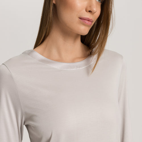 Grand Central Round Neck Nightgown 100cm | Silver Vapor 77339-2652