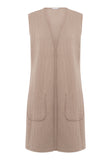 77392 Sleep & Lounge Long Vest - 2819 Mocha