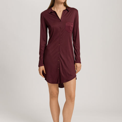 Grand Central Button Front Sleep Shirt | Vivid Brown 77420-2421
