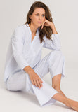 77457 Sleep And Lounge Woven Long Sleeve Shirt - 2369 Dreamy Stripe