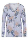 77611 Sleep And Lounge Woven Long Sleeve Shirt - 2069 Marble Flowers