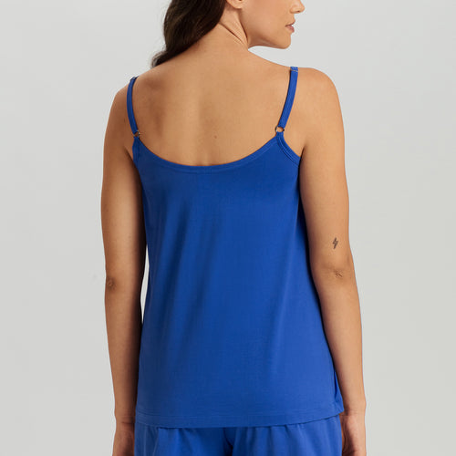 Juliet Spaghetti Strap Pleated Pajama Set | Dazzling Blue 77705-1584