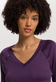 Pure Essence Cotton V-Neck Nightgown 130cm | Amethyst 77947-2431