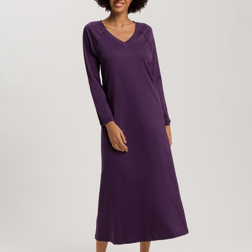 Pure Essence Cotton V-Neck Nightgown 130cm | Amethyst 77947-2431