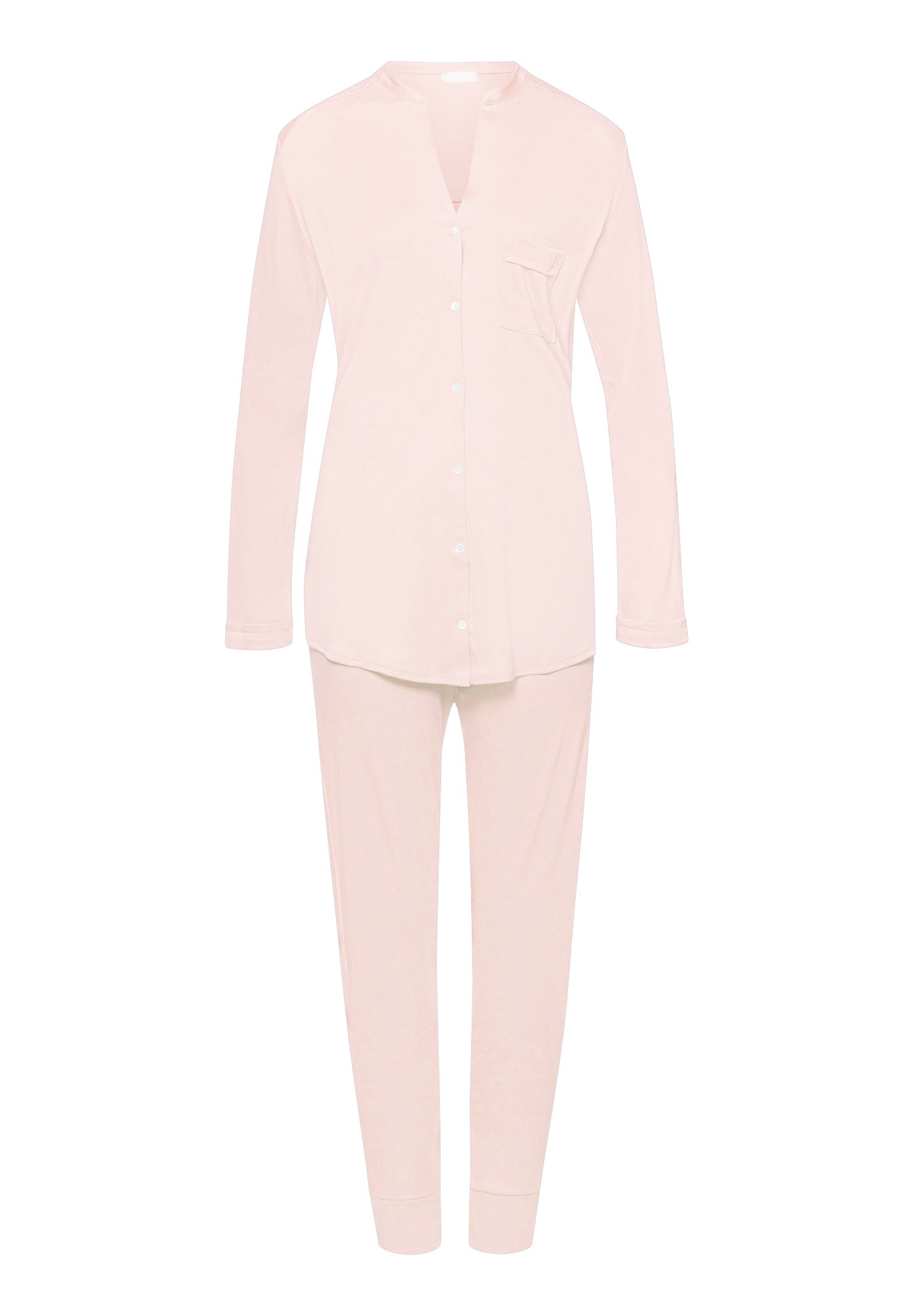 Pure Essence Button Front Soft Cotton Pajama Set | Rosewater 77949-2111