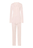 77956 Cotton Deluxe L/Slv Btt Front Pajama - 1334 Crystal Pink