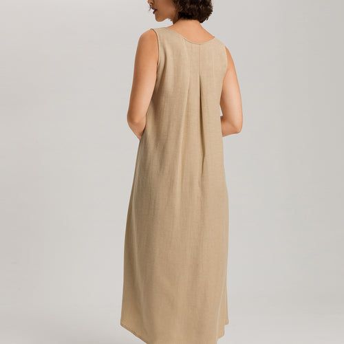Urban Casuals Linen Blend Dress | Iced Cappuccino 78527-2846