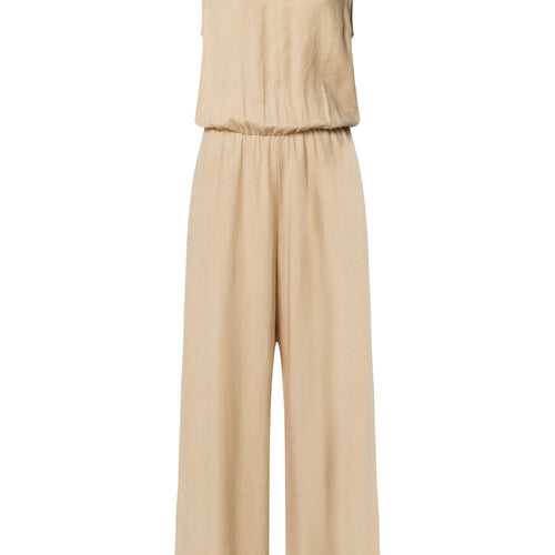 Urban Casuals Linen Blend Jumpsuit | Iced Cappuccino 78532-2846