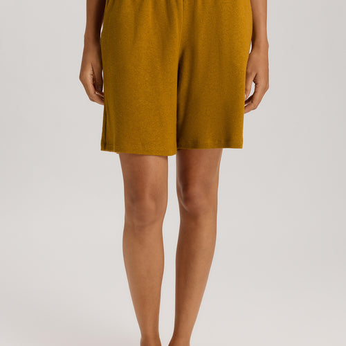 Summer Knits Linen Blend Shorts | Golden Cumin 78879-2803