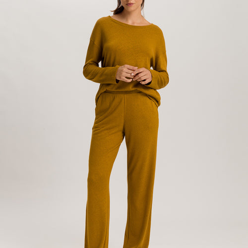Summer Knits Linen Blend Pants | Golden Cumin 78880-2803