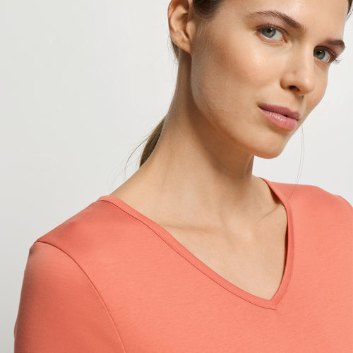 Cleo S/Slv Nightdress 90cm | Apricot Brandy 79535-2294